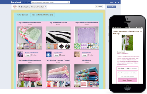 custom pinterest contest