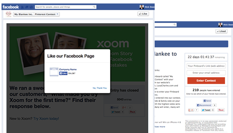 Facebook Pinterest Contest