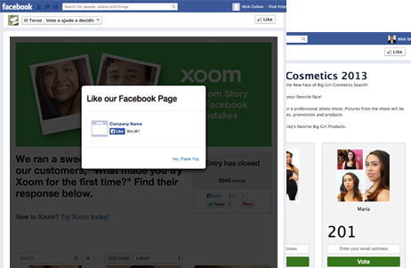 Facebook Vote Contest