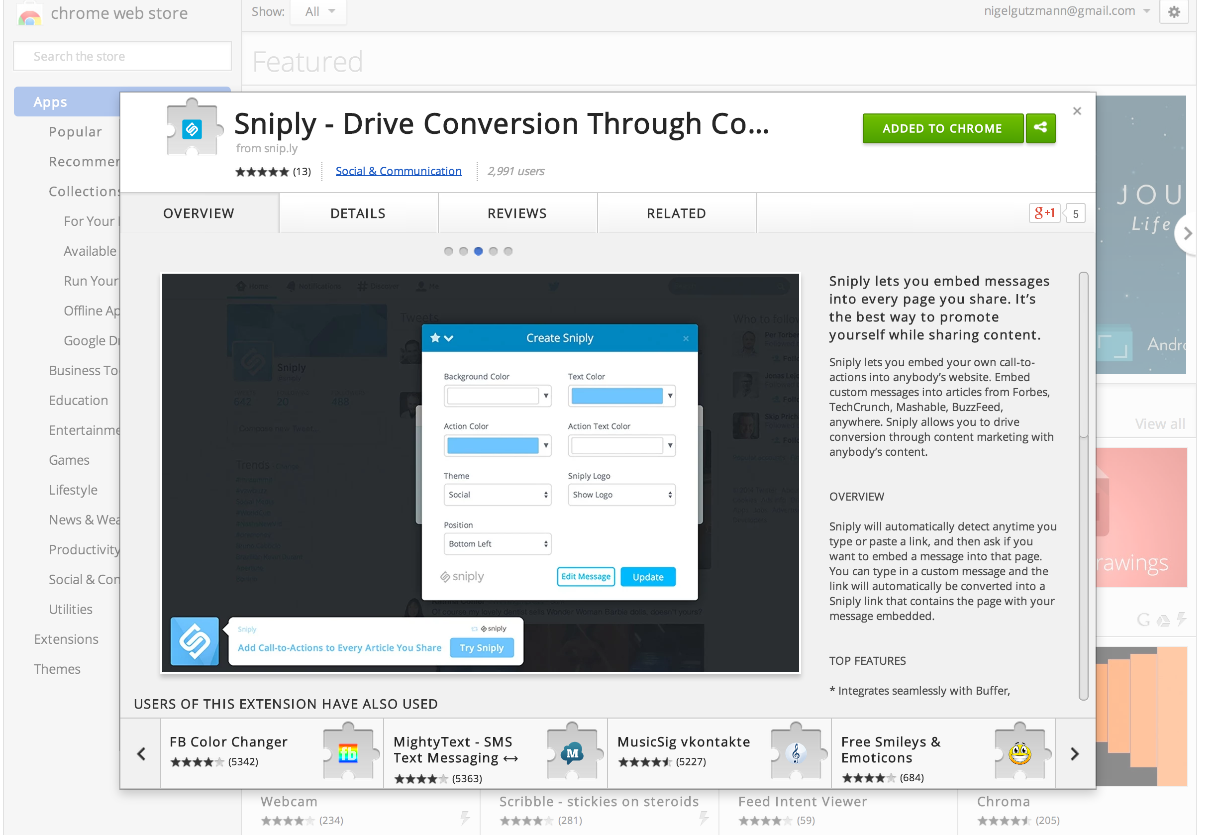 sniply chrome extensions for digital marketers